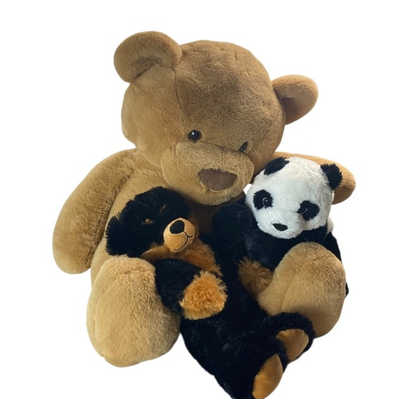 ANIMAL ADVENTURE 24” Large Teddy Bear Plush Stuffed Animal (and two little ones) - Picture 9 of 9